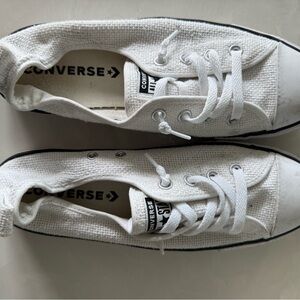 Converse White Textured Sneakers slip on Shoreline